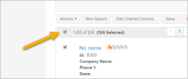 Select Contacts Export - Keap (Infusionsoft)