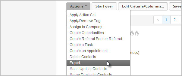 Export Contacts - Keap (Infusionsoft)