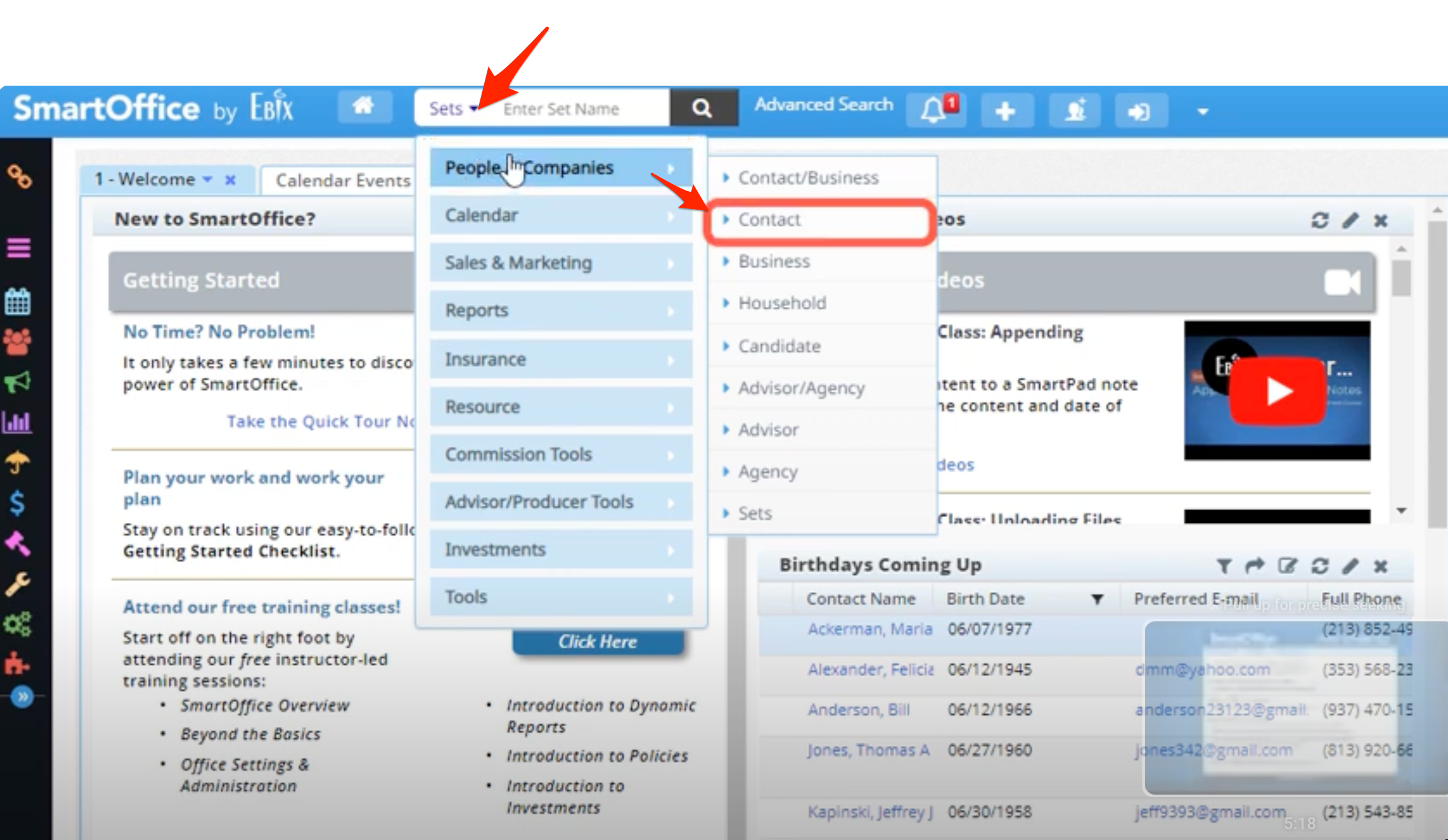 Pull Contact List - SmartOffice