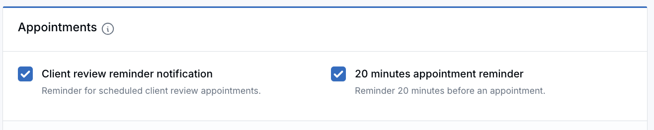 Appointment Notifications