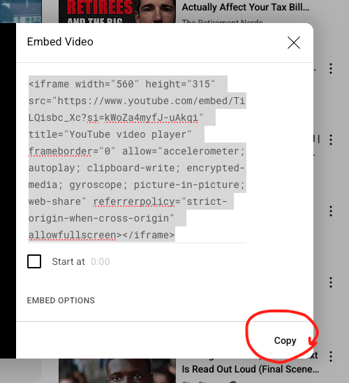 YouTube Embed