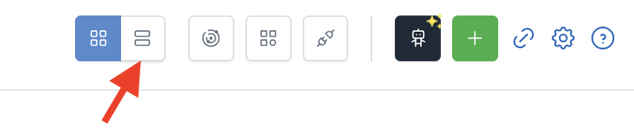 Appointments header showing the Calendar and List view icons