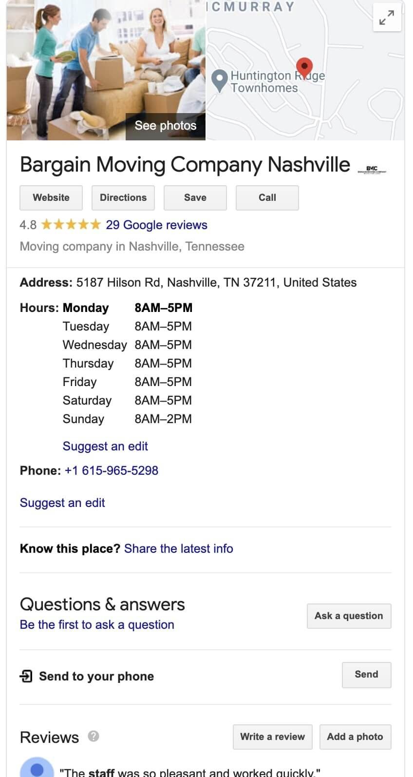 google maps for services businesses