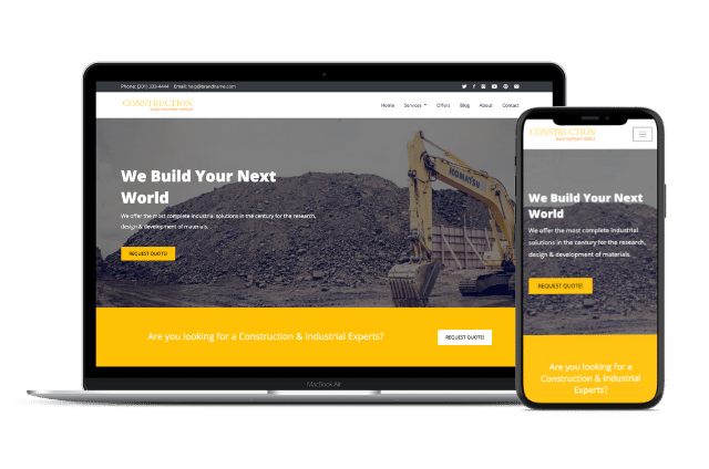 Construction Website Templates