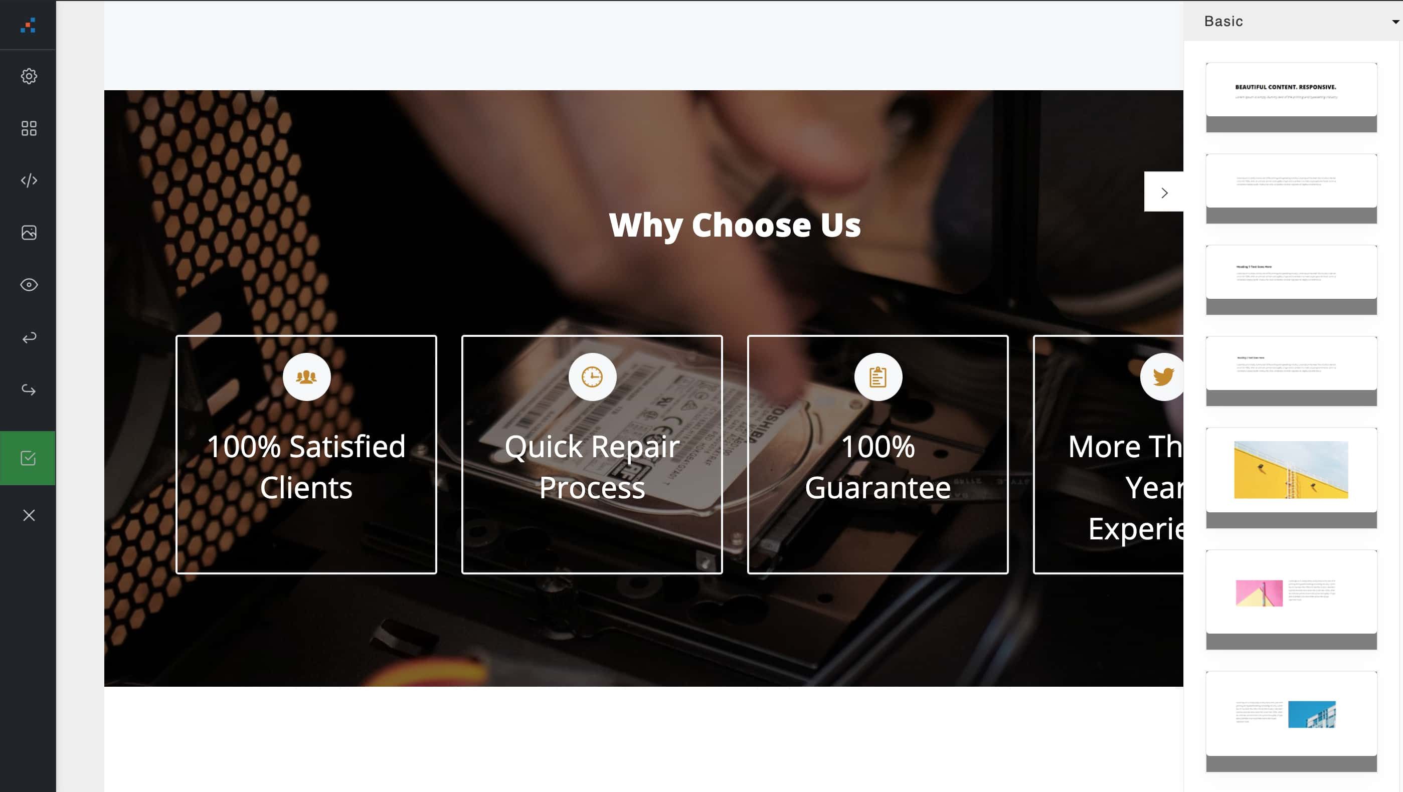 Create and publish landing page for FREE